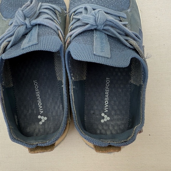 Vivobarefoot Womens Trainers Primus Asana Casual Lace-Up Leather Textile Blue 9 - Picture 5 of 8